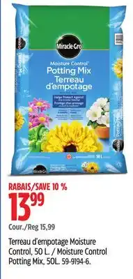 Canadian Tire Moisture Control Potting Mix offer