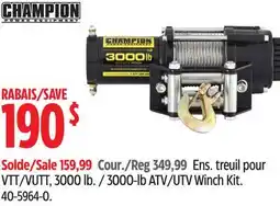 Canadian Tire 3000-lb ATV/UTV Winch Kit offer