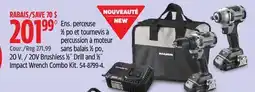 Canadian Tire 20V Brushless 1⁄2˝ Drill and 1⁄2˝ Impact Wrench Combo Kit offer