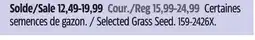 Canadian Tire Selected Grass Seed offer