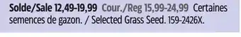 Canadian Tire Selected Grass Seed offer