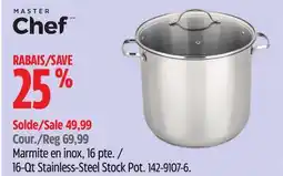 Canadian Tire 16-Qt Stainless-Steel Stock Pot offer