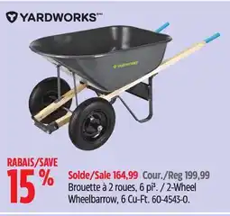 Canadian Tire Yardworks 2-Wheel Wheelbarrow, 6 Cu-Ft offer