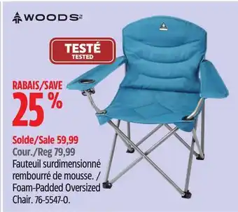 Canadian Tire Foam-Padded Oversized Chair offer