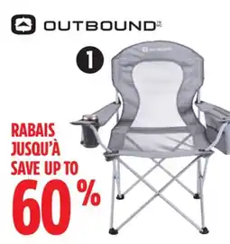 Canadian Tire OUTBOUND Quad Chair with 4-Can offer