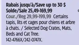Canadian Tire Selected Dog Crates, Mats, Beds and Cat Tree offer
