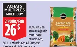 Canadian Tire Miracle-Gro All Purpose Garden Soil offer