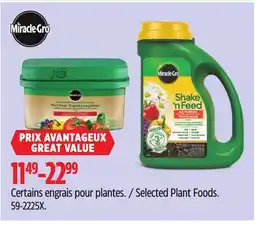 Canadian Tire Selected Plant Foods offer