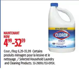Canadian Tire Clorox Selected Household Laundry and Cleaning Products offer