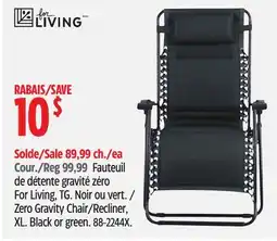 Canadian Tire Zero Gravity Chair/Recline offer