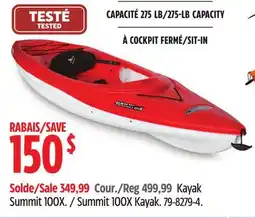 Canadian Tire Summit 100X Kayak offer