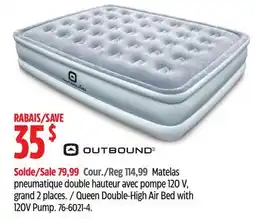 Canadian Tire Queen Double-High Air Bed with 120V Pump offer
