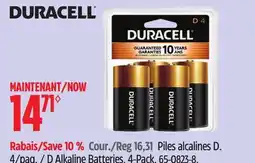 Canadian Tire D Alkaline Batteries offer