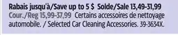 Canadian Tire Selected Car Cleaning Accessories offer