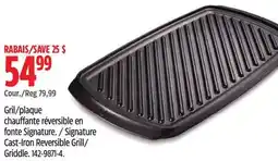 Canadian Tire Signature Cast-Iron Reversible Grill offer