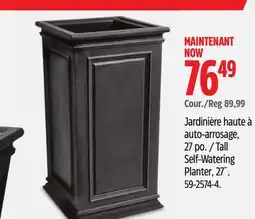 Canadian Tire Tall Self-Watering Planter offer