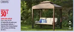 Canadian Tire Valencia Patio Swing Daybed with Canopy and Netting offer