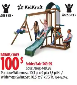 Canadian Tire Wilderness Swing Set offer