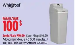 Canadian Tire 40,000-Grain Water Softener offer