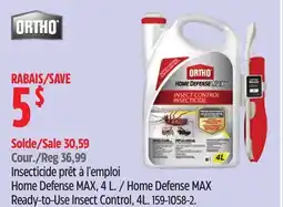 Canadian Tire ORTHO Home Defense MAX Ready-to-Use Insect Control, 4L offer