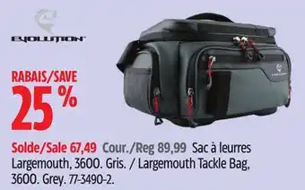 Canadian Tire Evolution Largemouth Tackle Bag offer