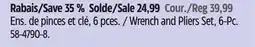 Canadian Tire Wrench and Pliers Set offer