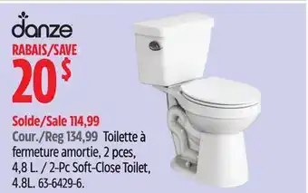 Canadian Tire danze 2-Pc Soft-Close Toilet offer