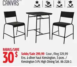 Canadian Tire Kensington 3-Pc High Dining Set offer