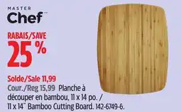 Canadian Tire 11 x 14˝ Bamboo Cutting Board offer