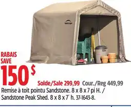 Canadian Tire Sandstone Peak Shed offer