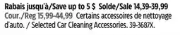 Canadian Tire Selected Car Cleaning Accessories offer