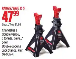 Canadian Tire 3-Ton Double-Locking Jack Stands, Pair offer