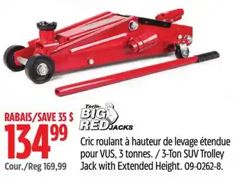 Canadian Tire 3-Ton SUV Trolley Jack with Extended Height offer