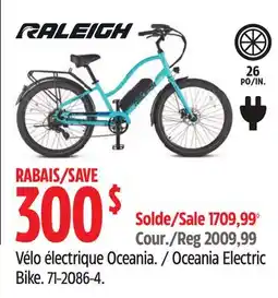 Canadian Tire Oceania Electric Bike offer