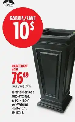 Canadian Tire Taper Self-Watering Planter offer