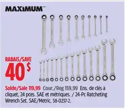 Canadian Tire 24-Pc Ratcheting Wrench Set offer