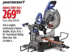 Canadian Tire 10˝ Dual-Bevel Sliding Mitre Saw offer