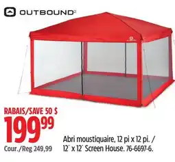 Canadian Tire 12´ x 12´ Screen House offer