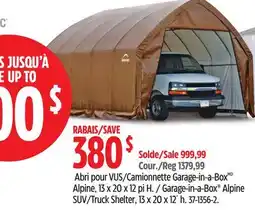 Canadian Tire Garage-in-a-Box Alpine SUV/Truck Shelter, 13 x 20 x 12´ h offer