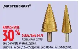 Canadian Tire Mastercraft 2-Pc Step Drill Set offer