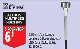 Canadian Tire LED Solar Stake Light offer