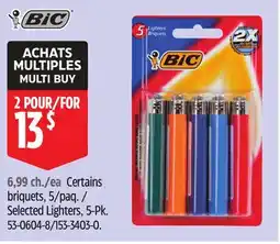 Canadian Tire BIC Selected Lighters, 5-Pk offer