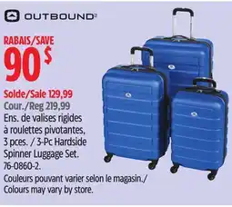 Canadian Tire 3-Pc Hardside Spinner Luggage Set offer