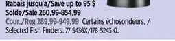 Canadian Tire Selected Fish Finders offer