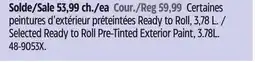 Canadian Tire Selected Ready to Roll Pre-Tinted Exterior Paint, 3.78L offer