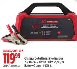 Canadian Tire Motomaster Classic Series 25/10/2A Battery Charger offer