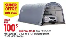 Canadian Tire RoundTop Shelter, 10 x 20 x 8´ h offer