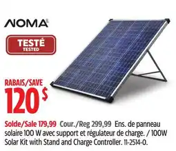 Canadian Tire Solar Kit with Stand and Charge Controller offer