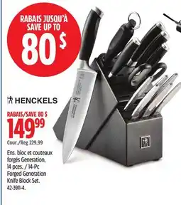 Canadian Tire Forged Generation Knife Block Set offer