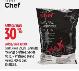 Canadian Tire MASTER Chef Preferred Blend Pellets. 40-lb bag offer